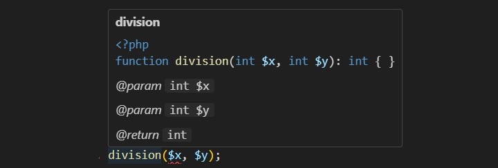 PHP 返回类型声明
